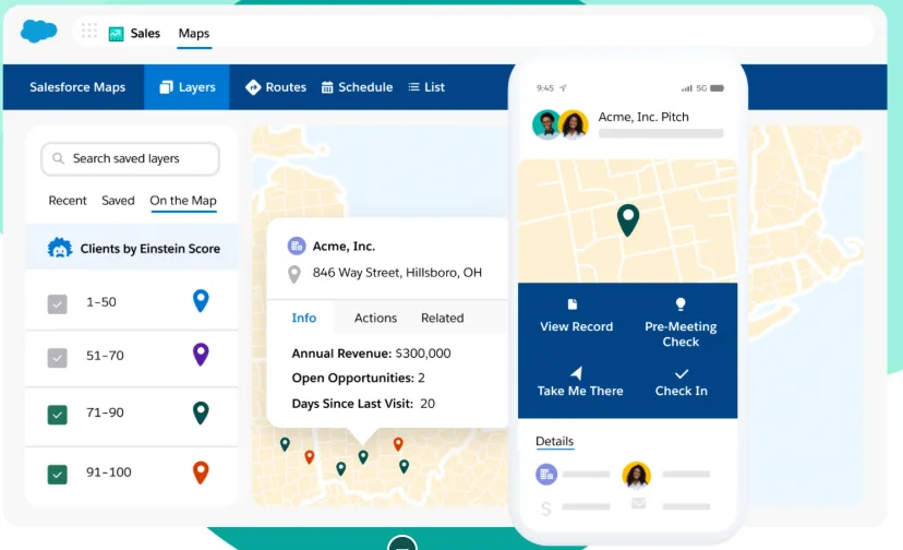 Chuyển mình với quản lý hiệu suất bán hàng chuẩn 4.0 cùng Salesforce CRM 11 map