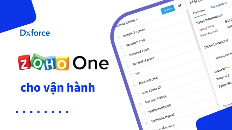 Tối ưu hóa quy trình vận hành với Zoho One