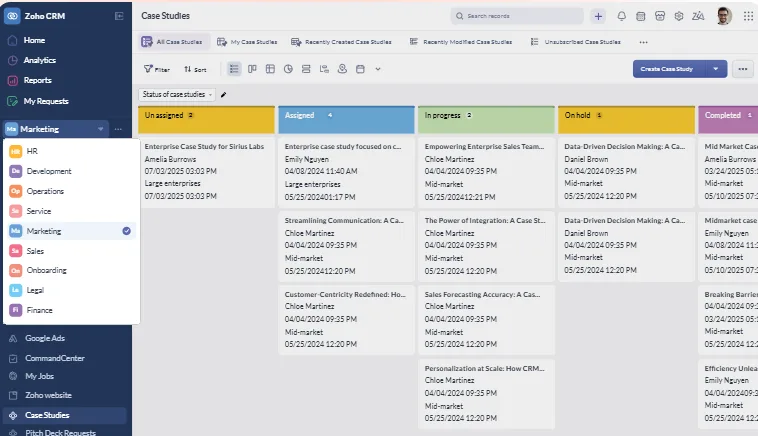 Zoho CRM cho mọi người