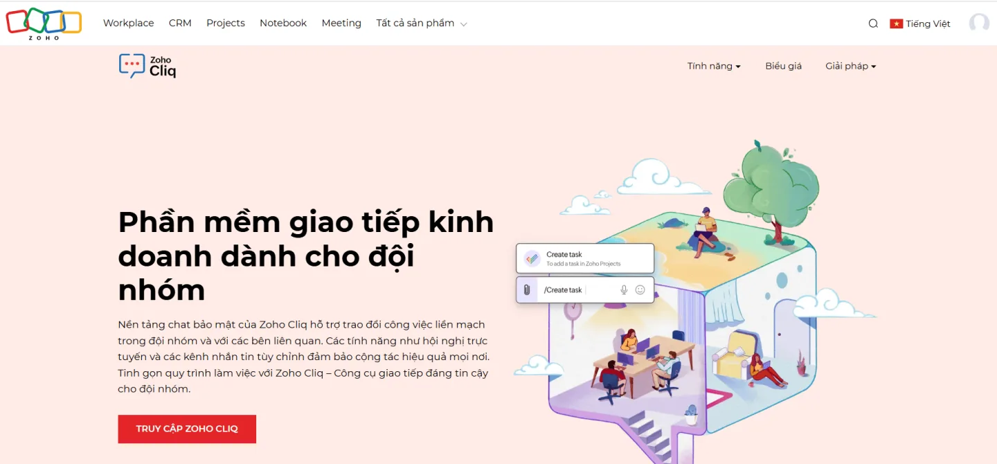 dang ki zoho cliq