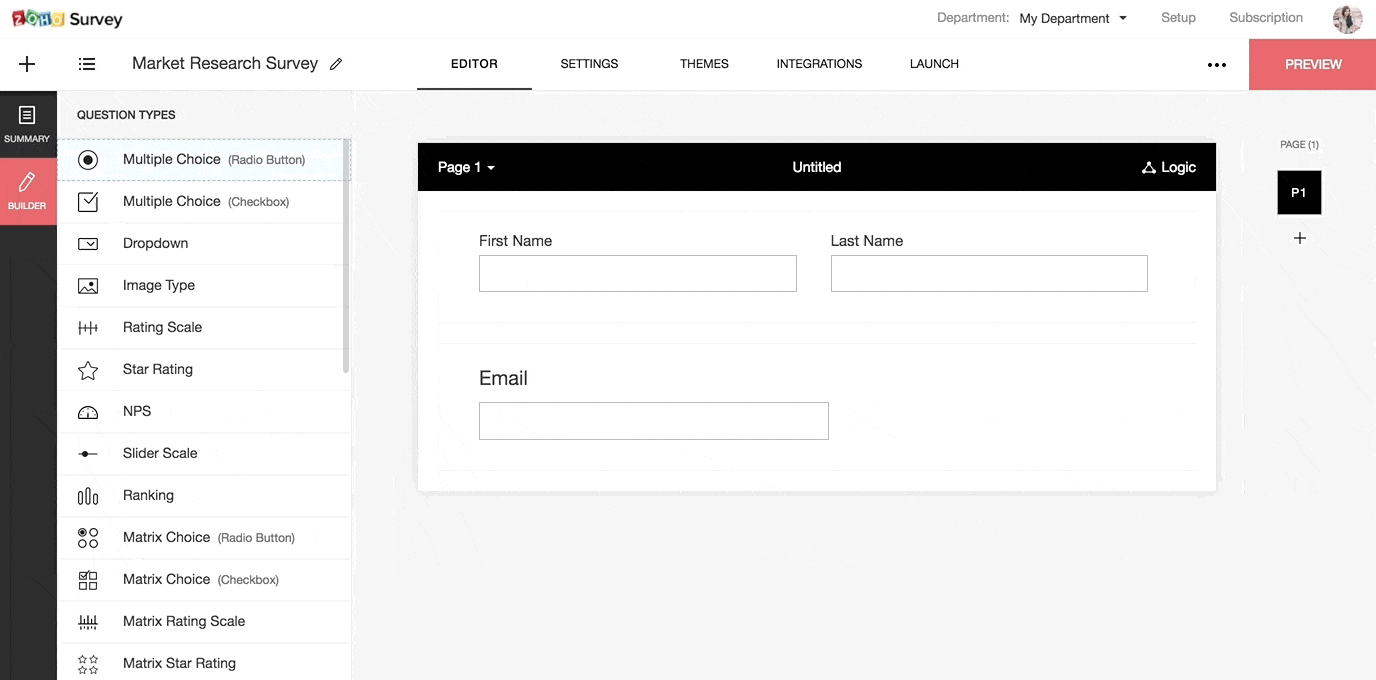 Zoho Survey là gì? Hướng dẫn cách tạo khảo sát chuyên nghiệp từ A-Z 2 tinh nang keo tha don gian