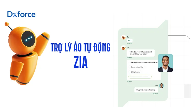 Zoho ServicePlus Là Gì? Giải Pháp Quản Trị Dịch Vụ Khách Hàng Hợp Nhất 4 Trợ lý ảo tự động (Chatbots)