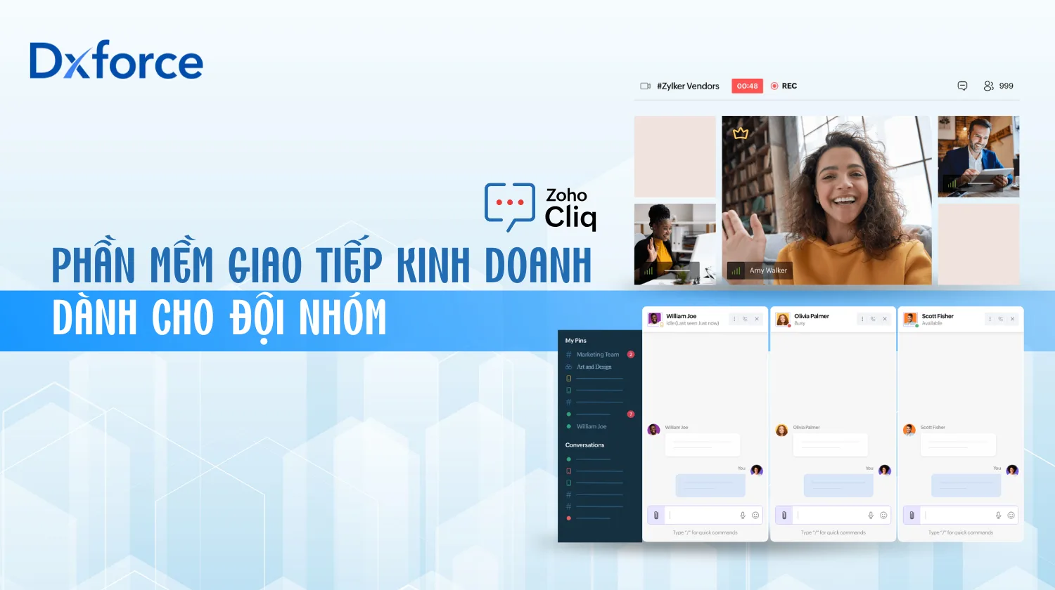 Zoho Cliq - Nền tảng giao tiếp nội bộ tối ưu chi phí, chống trôi việc và bảo mật tuyệt đối cho doanh nghiệp.